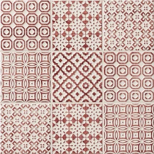 Batik 霧｜10x10cm紅｜義大利拼接圖