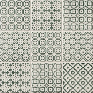 Batik 霧｜10x10cm綠｜義大利拼接圖