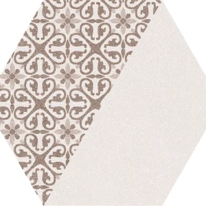 LUGANO HEX 霧｜22x25cm花磚米｜西班牙 (1)