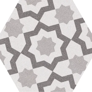 SPLIT HEX ＆ LIEJA HEX 霧｜22x25cm花磚咖｜西班牙(2)